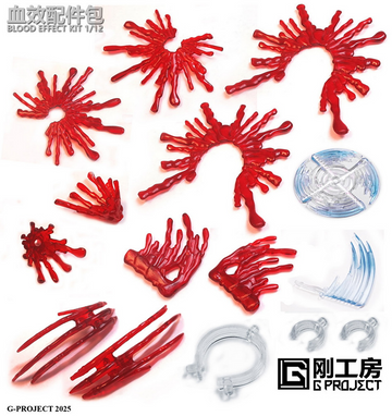 Gong Project - Blood Effect Kit (Red) 1/12 Scale Accessory Set