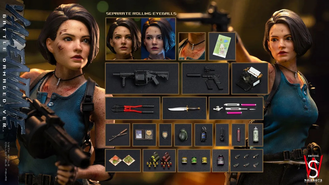 SWTOYS FS073 - Valentine 1/6 Scale Action Figure (Battle Damaged Version)