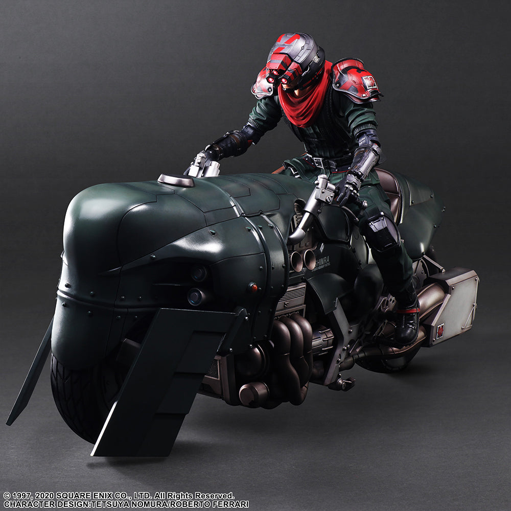 FINAL FANTASY VII REMAKE PLAY ARTS KAI - SHINRA ELITE SECURITY OFFICER & MOTORCYCLE SET