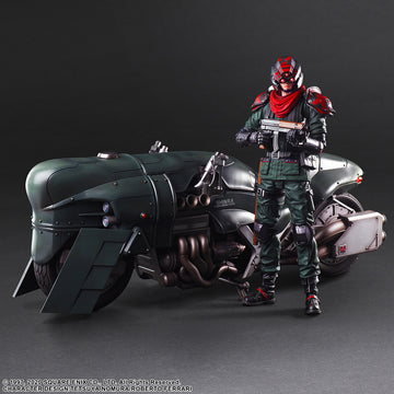 FINAL FANTASY VII REMAKE PLAY ARTS KAI - SHINRA ELITE SECURITY OFFICER & MOTORCYCLE SET