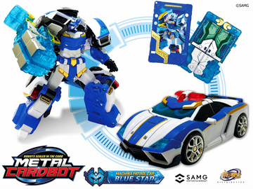 Metal CardBots - Stealth Class - Blue Star