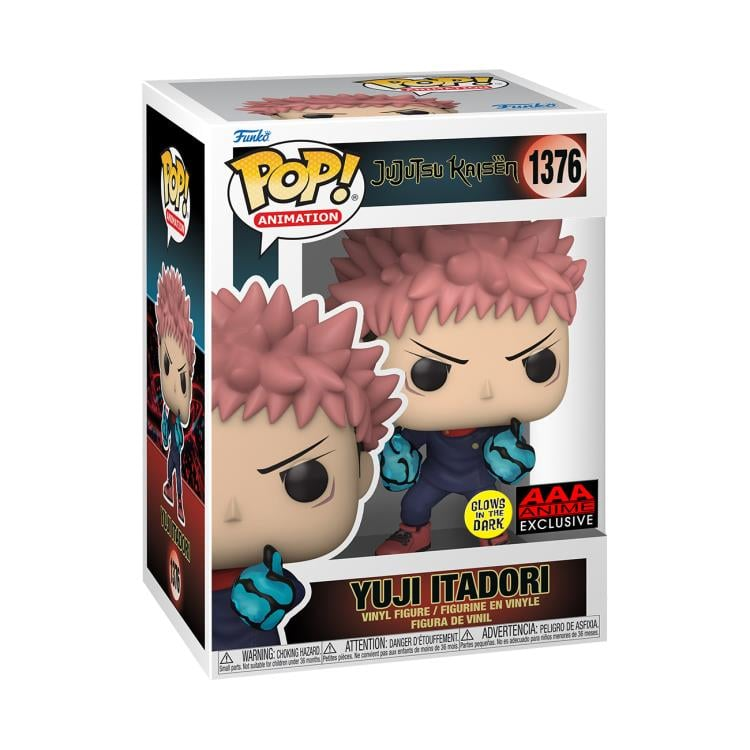 Pop! Animation: Jujutsu Kaisen - Yuji Itadori (Divergent Fist, Glow-in-the-Dark) Exclusive