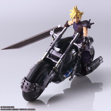 FINAL FANTASY VII BRING ARTS Action Figure - Cloud Strife & Hardy-Daytona Set